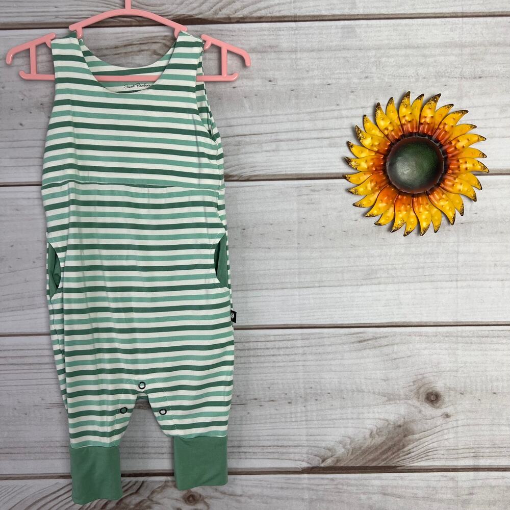 sweet‎ bamboo tank romper 0-3M
